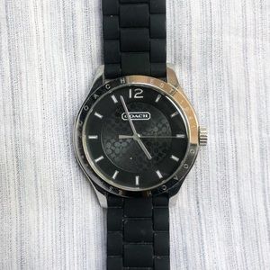 Coach Black Rubber Watch